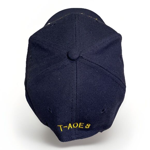 USNS Arctic T-AOE-8 Hat KC Caps Wool Blend Polar Bear Navy Snapback OSFM - Picture 6 of 10